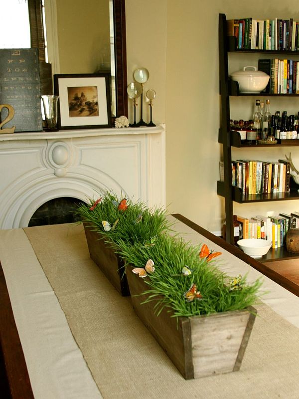 Grass centerpiece