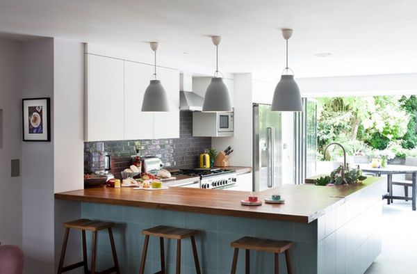 Gray is the perfect backsplash