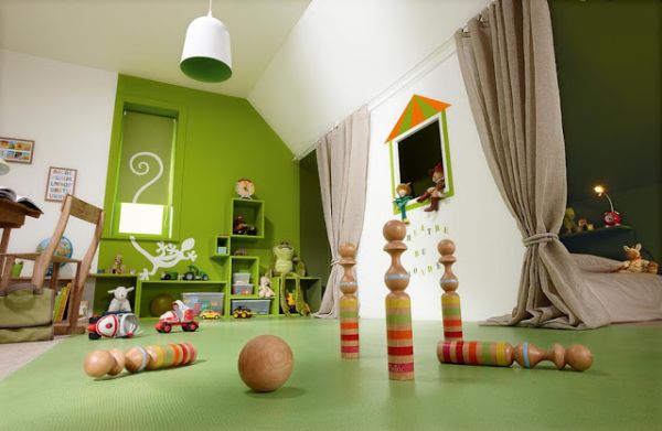 Green playroom design