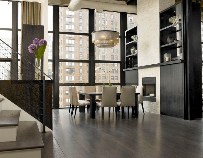 Grey accents hardwood flooring