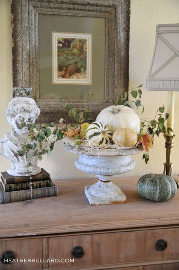 Group fall autumn harvest small pumpkins