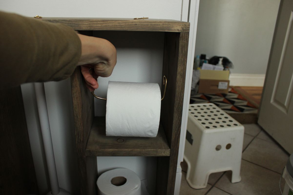 hang a toilet paper holder