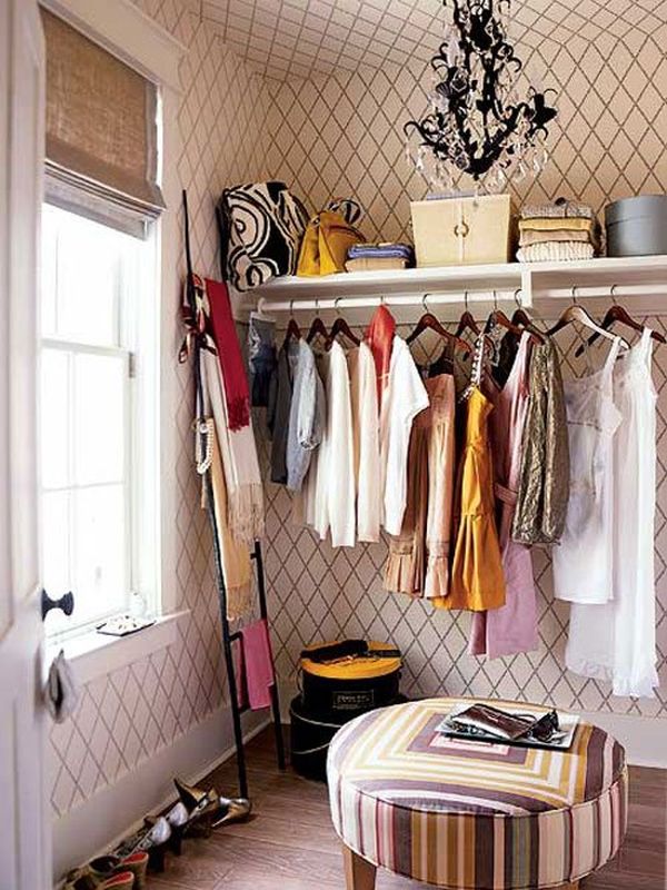 Hang chandelier closet