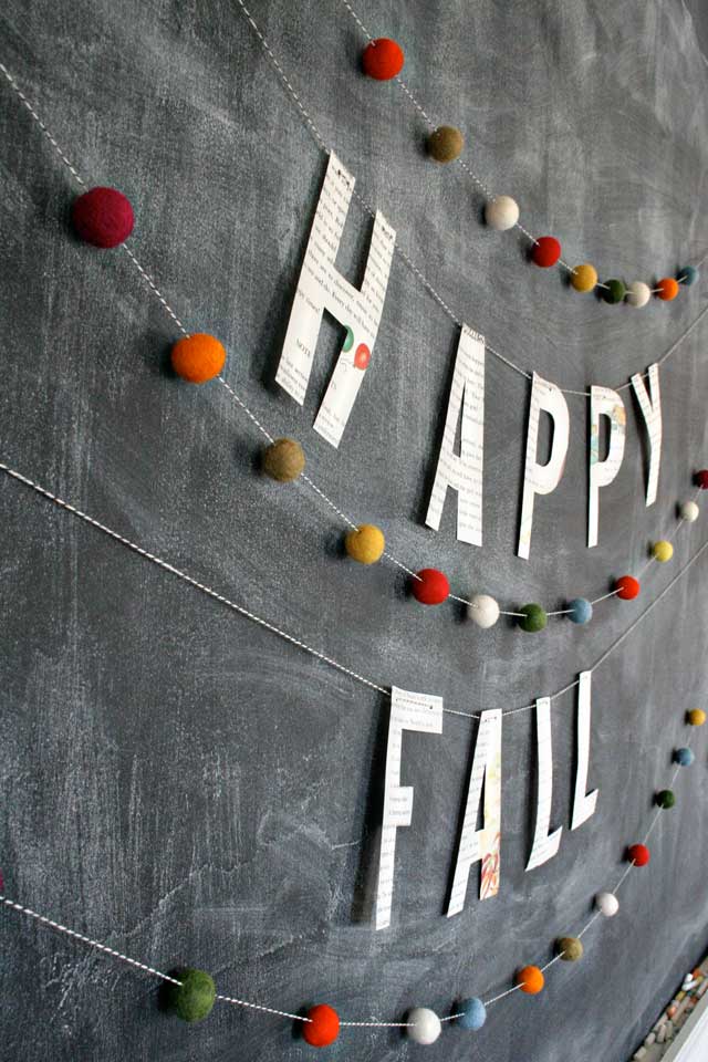 Happy fall gerland