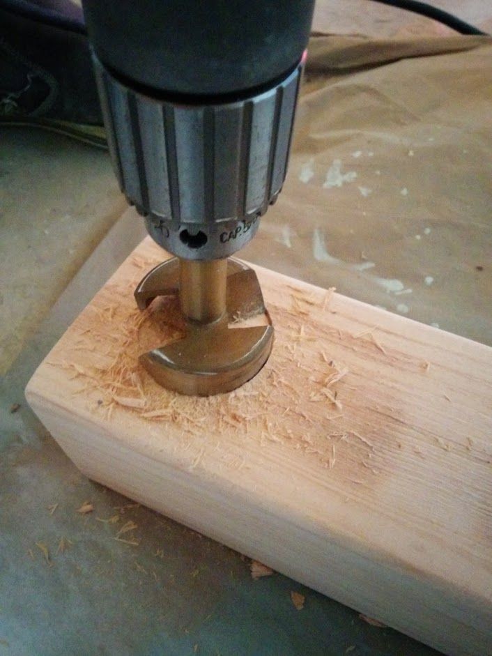 Hold drilling into wood homedit