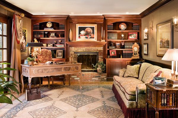 Home office library elegant style