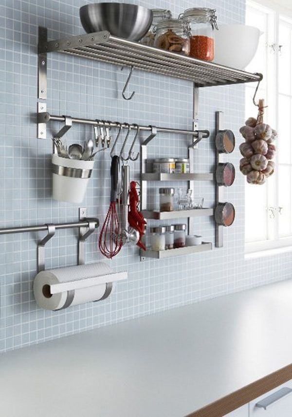 Ikea kitchen GRUNDTAL Wall Organizer System
