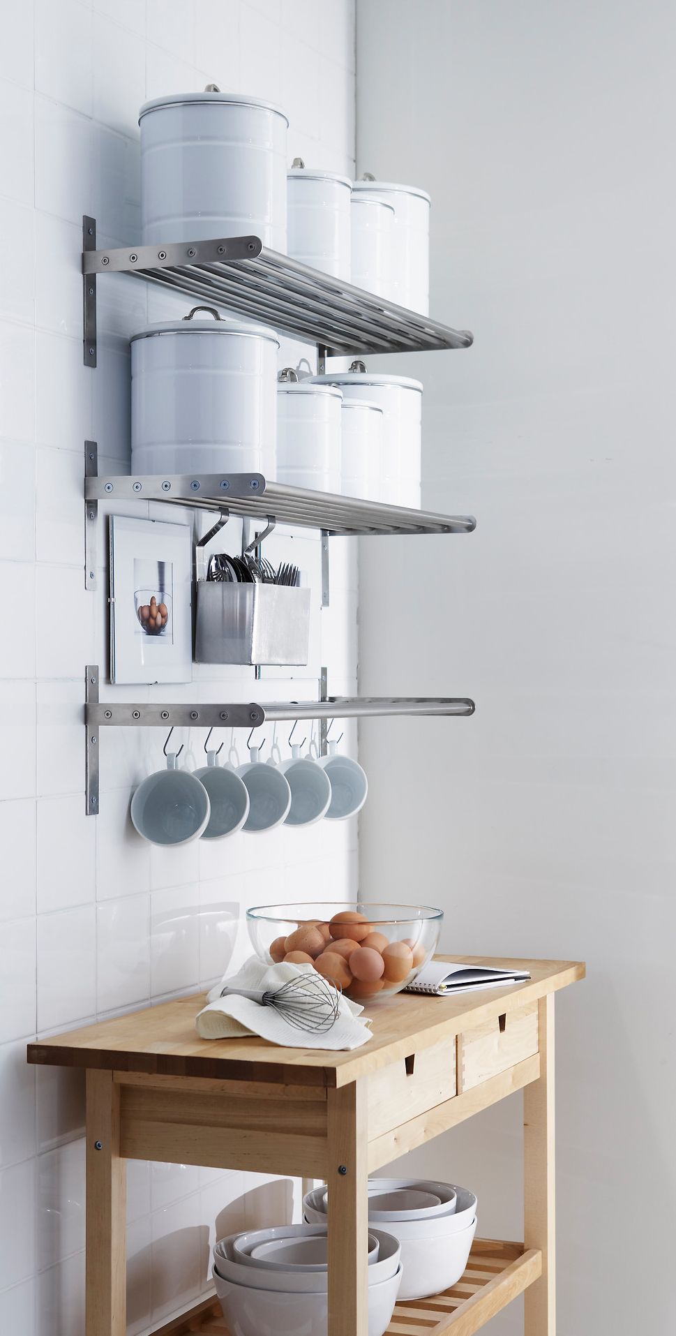 Ikea kitchen GRUNDTAL Wall Organizer System1