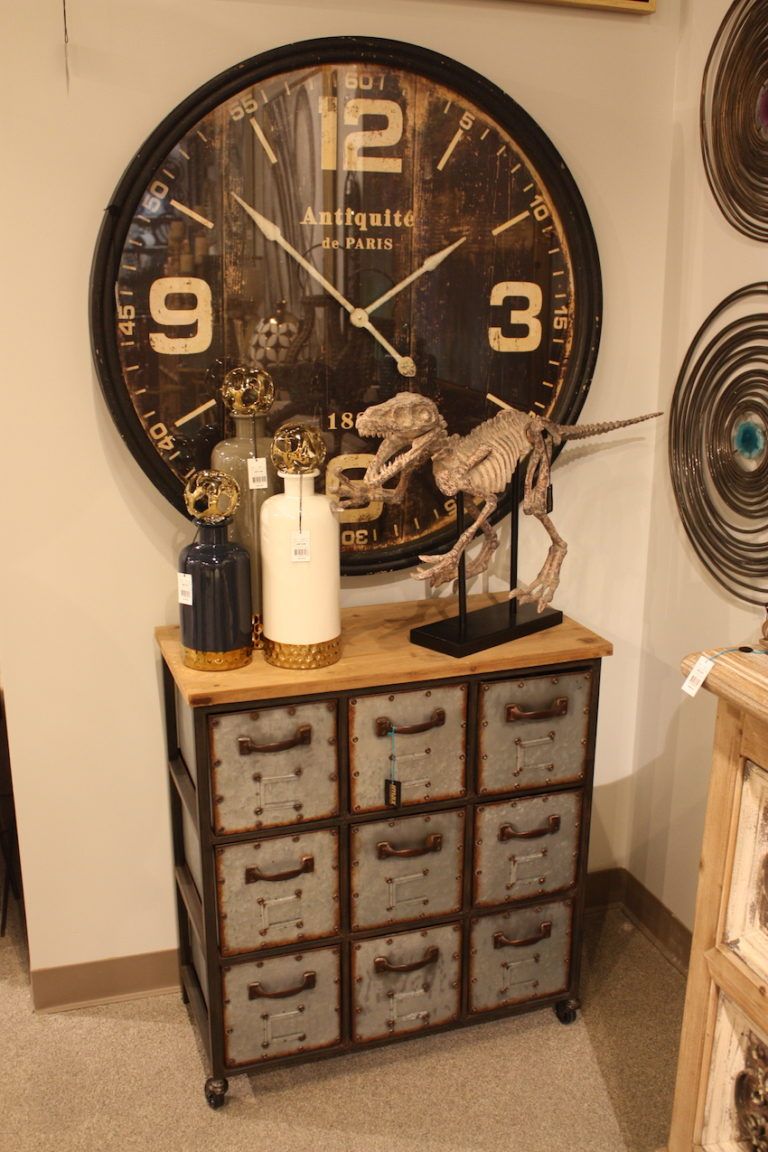 Play up the repurposed angle by changing the accessories and wall decor.