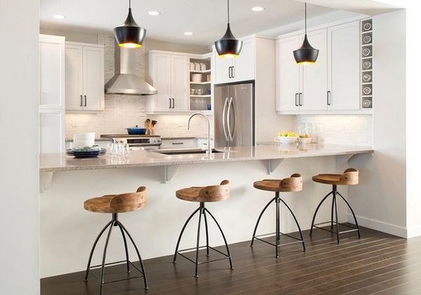 Industrial bar kitchen stool