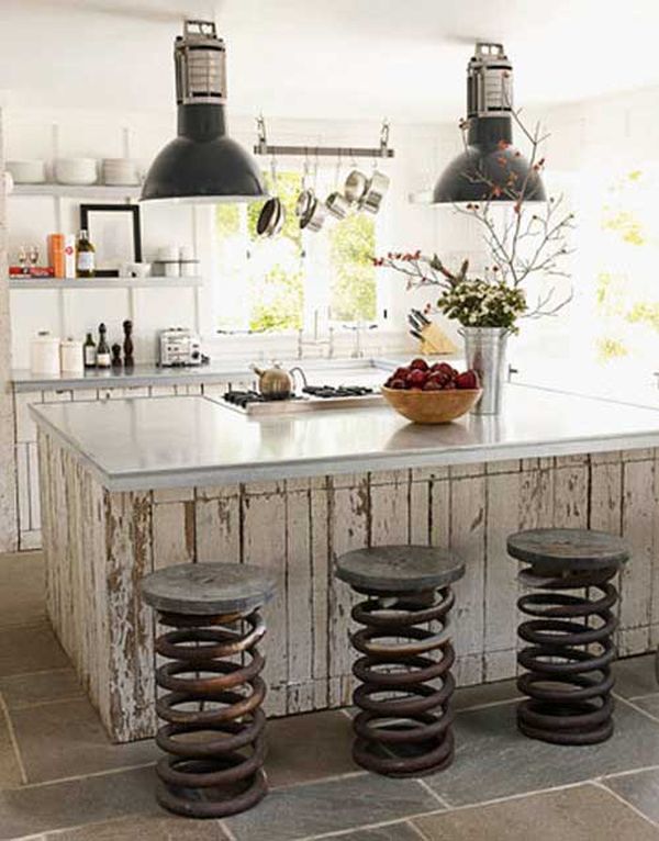 Industrial kitchen bar stool