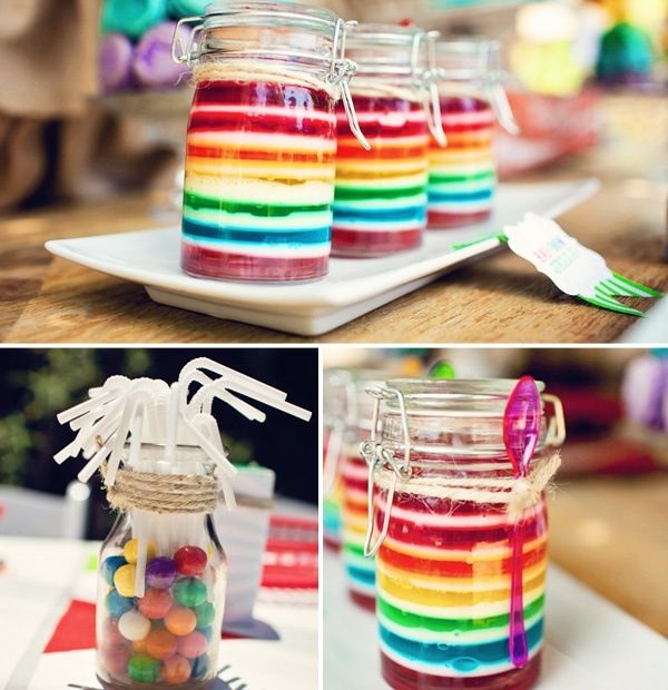 Jars rainbow