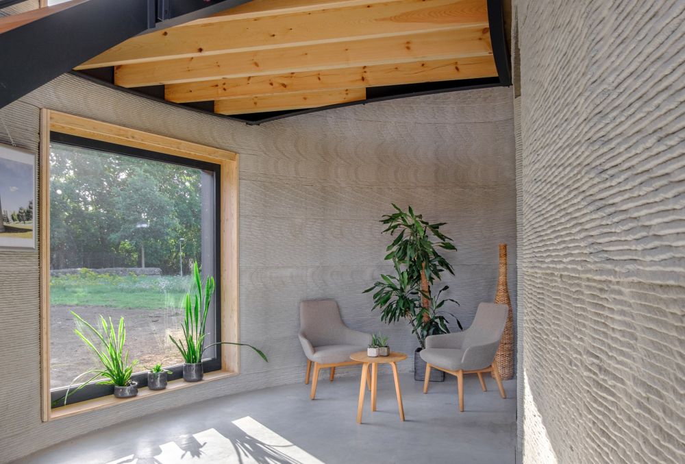 Kamp c 3d printed house westerlo belgium interior