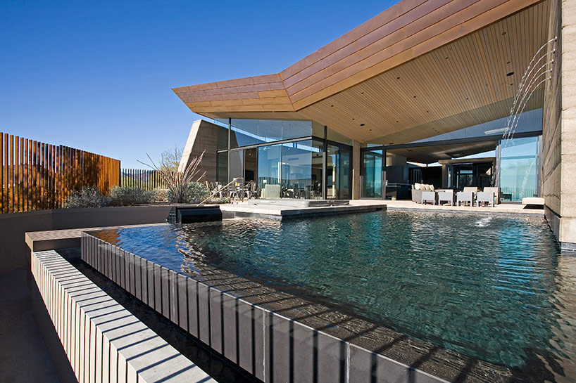 kendle design collaborative casts the desert wing house pool