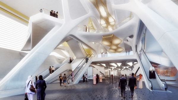 King abdullah financial district metro station in saudi arabia3