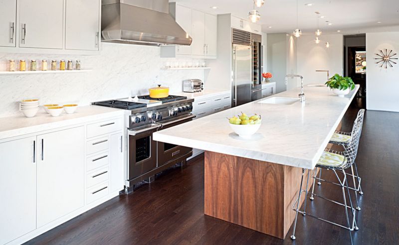 Kitchen countertop cleaning