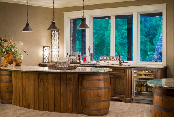 Kitchen island barrel