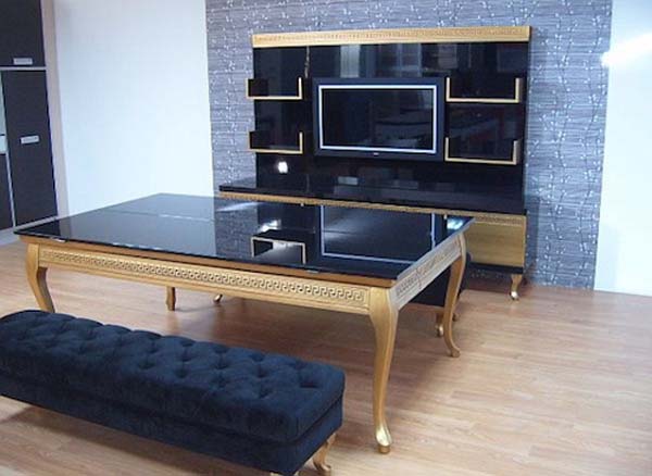 Koralturk gold pool and dining table1