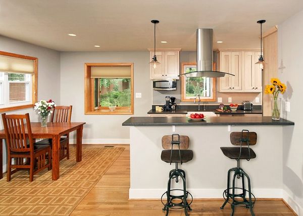 L shaped kitchen decor