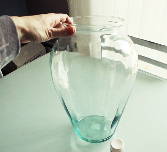 Large glass vase