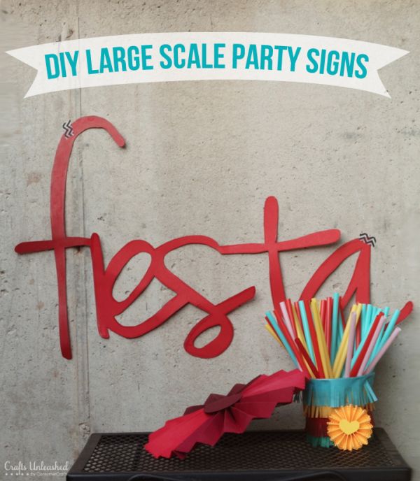 Large party sign