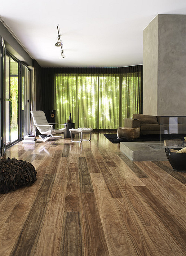 Living room laminate flooring