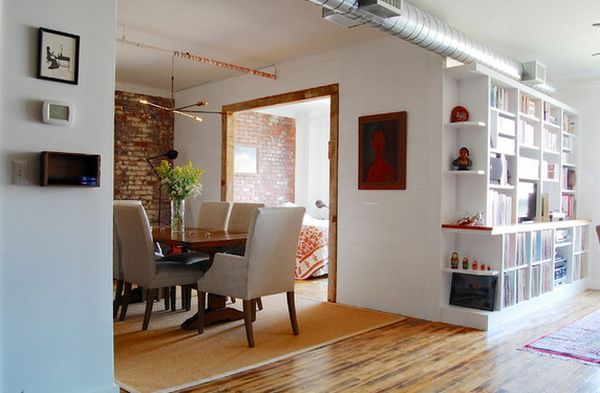 Loft featuring high shelving