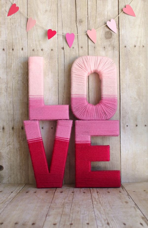 Love yarn letters