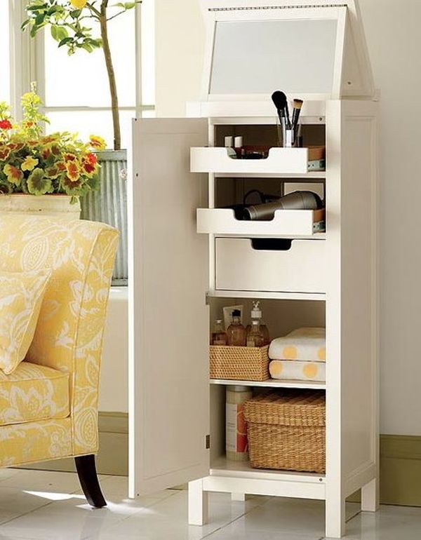 Makeup storage in special furniture 3