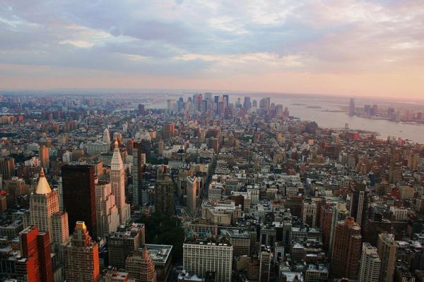 Manhattan new york city skyline