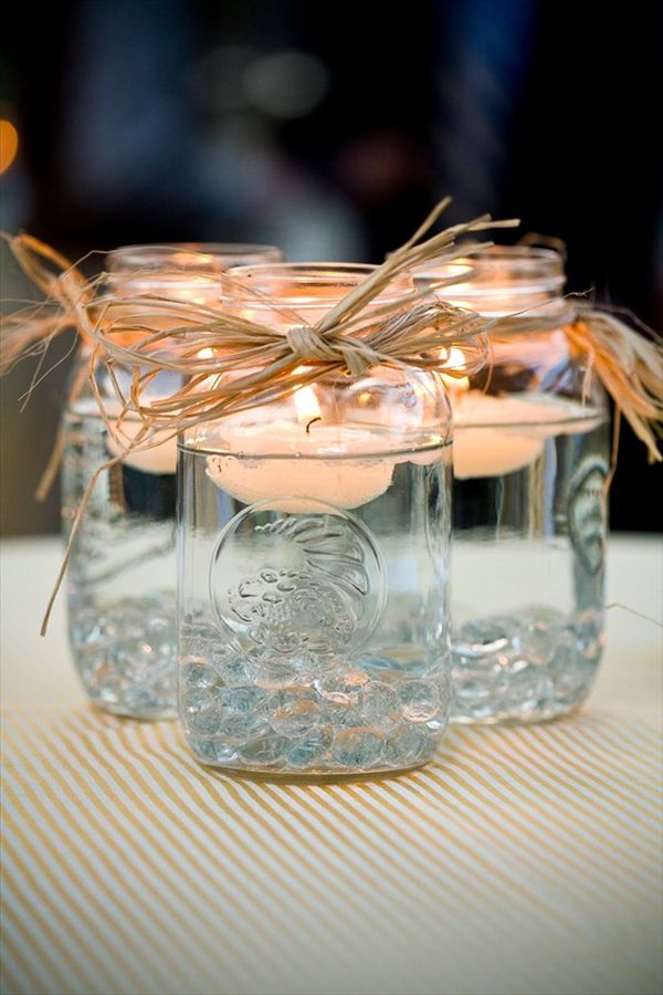 Mason jar candles