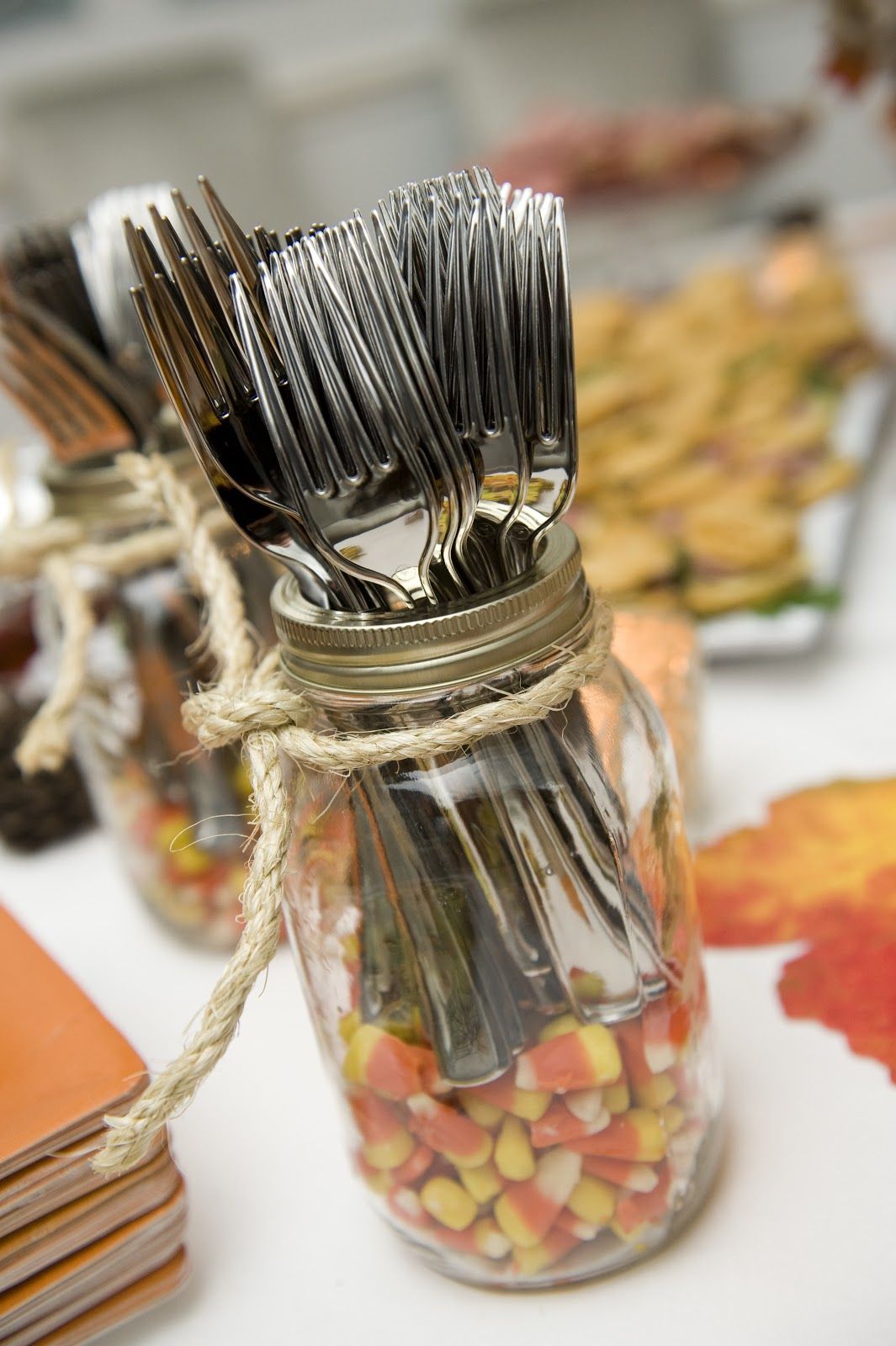 Mason jars forks