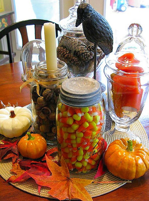 Mason jars tablescape