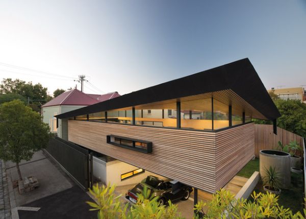 Modern angular extension to edwardian cottage style house3