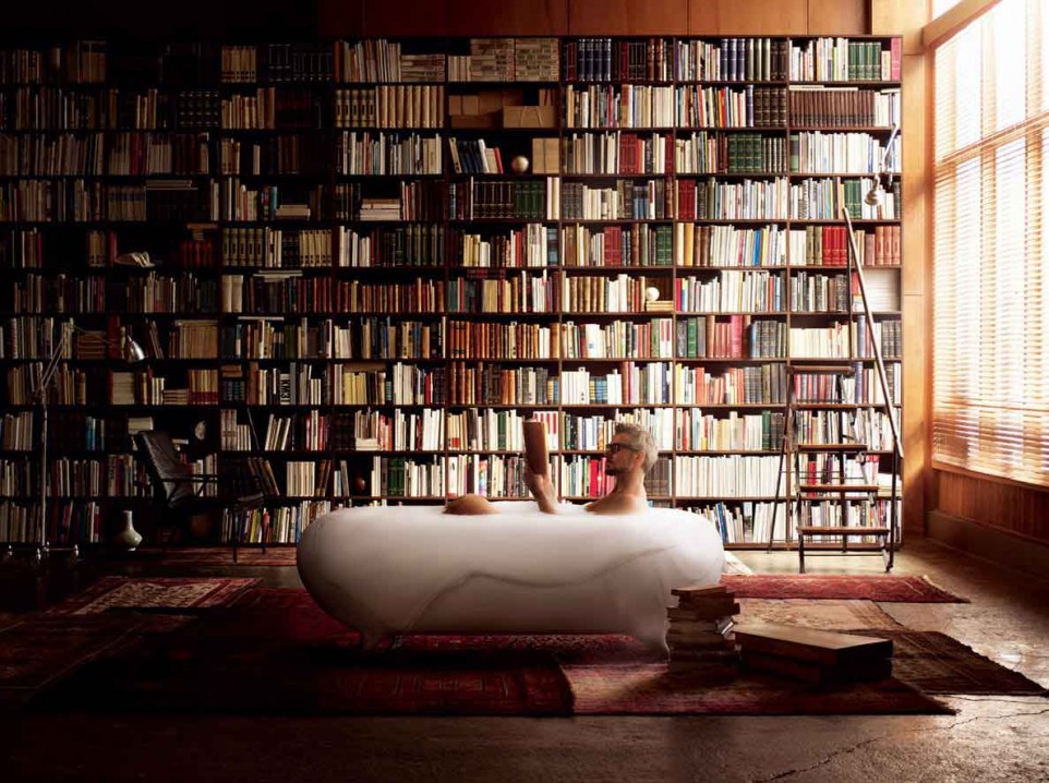 Modern bathtub library design