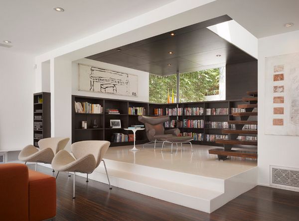 Modern home library