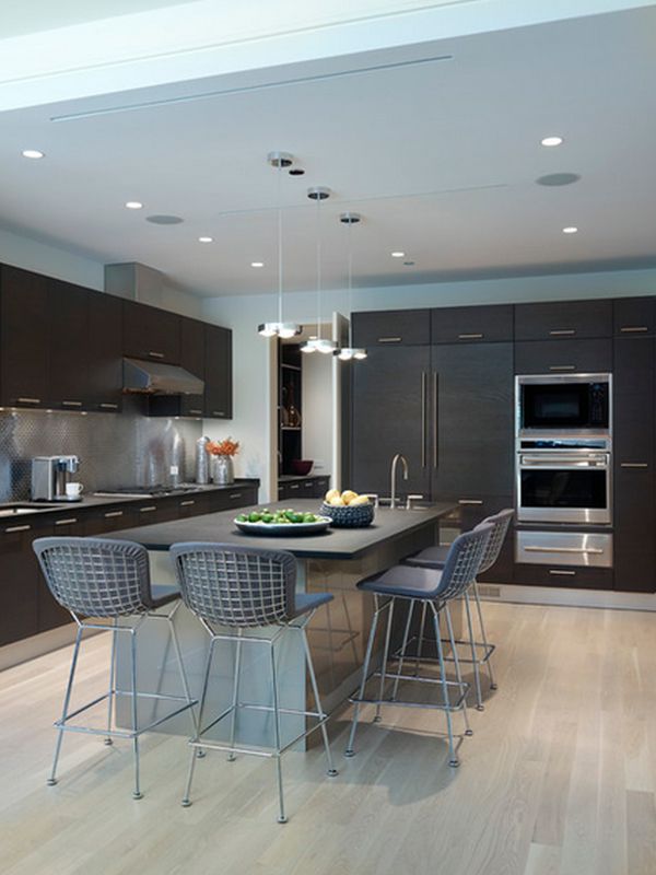 Modern kitchen interior design bar stool