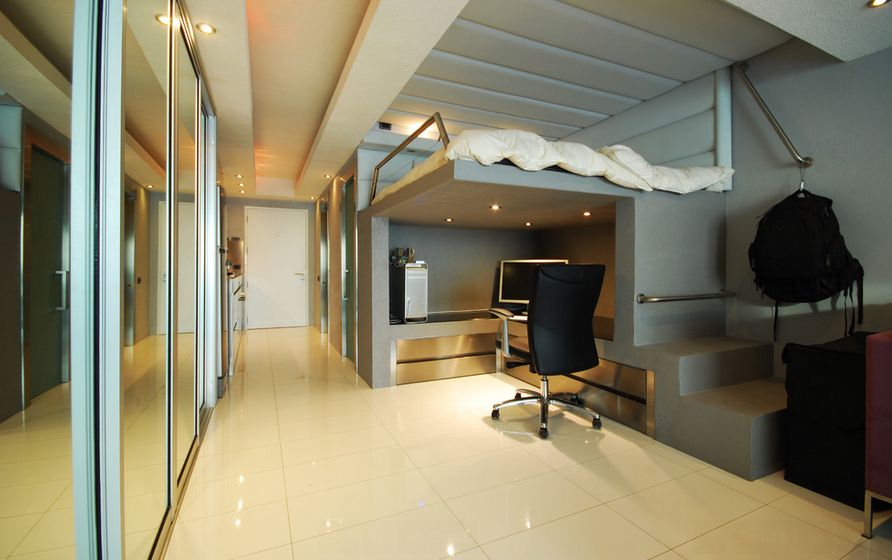 Modern studio condo loft