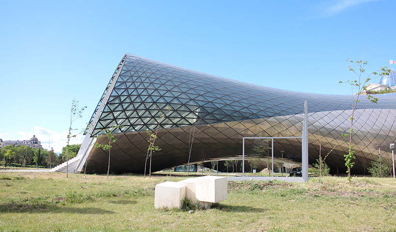 music theater and exhibition hall glass
