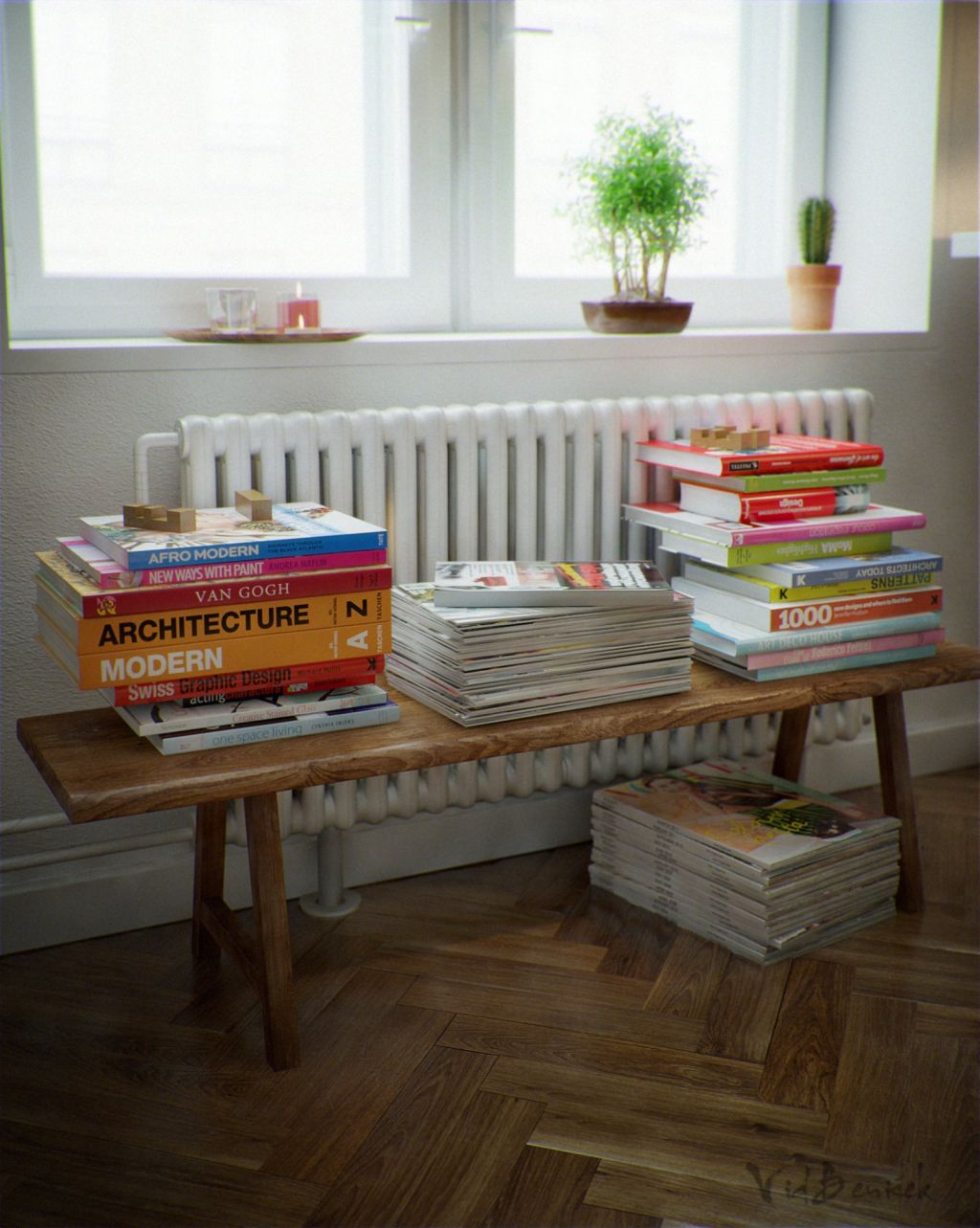 Natural hardwood flooring