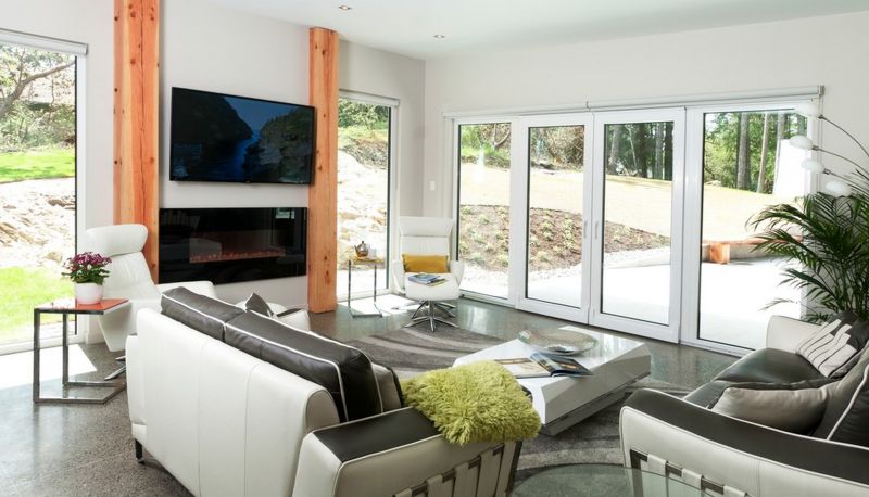 Natural leather furniture for living room