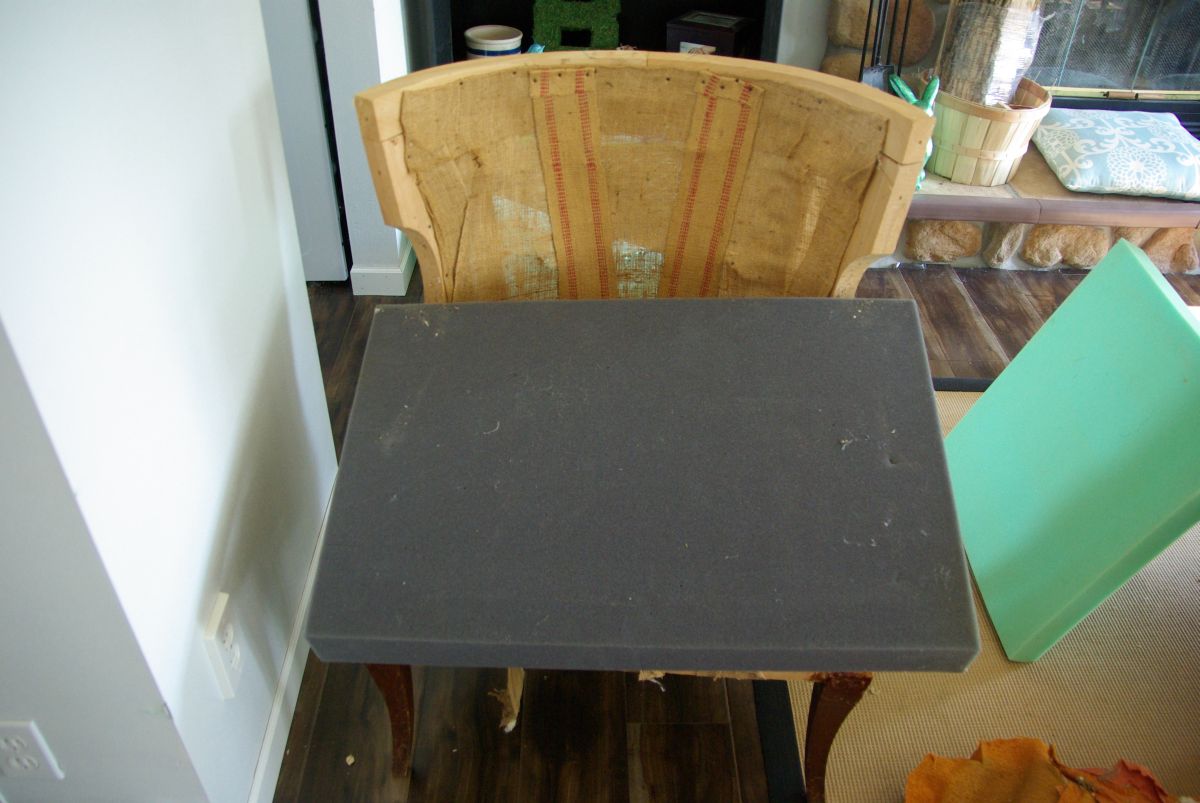 No sew chair reupholster tutorial 7