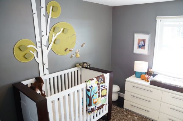 Nursery room wall descorate with 3d wall art