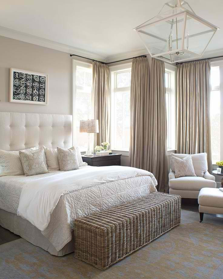Neutral color bedroom interior design