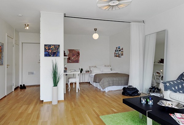 One room apartment scandinavian3