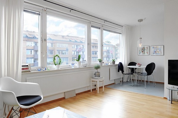 One room apartment scandinavian4