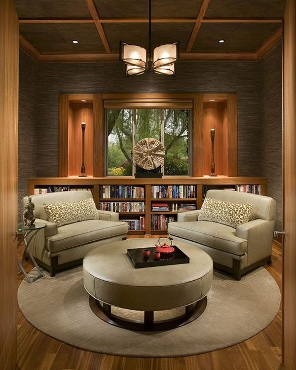 Ottoman chairs reading room
