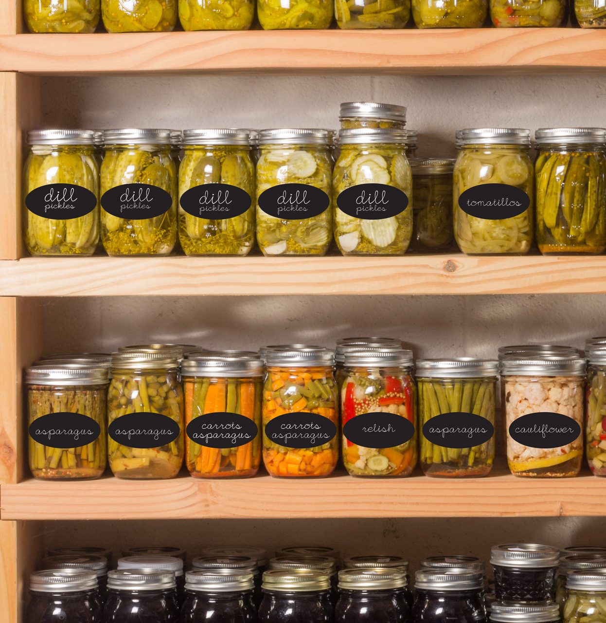 Pantry Chalkboard food labels