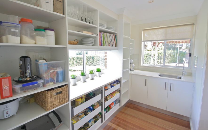 Pantry pull out drawers