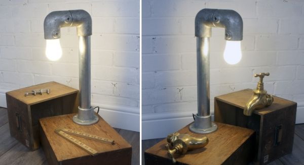 Pipes table lamp